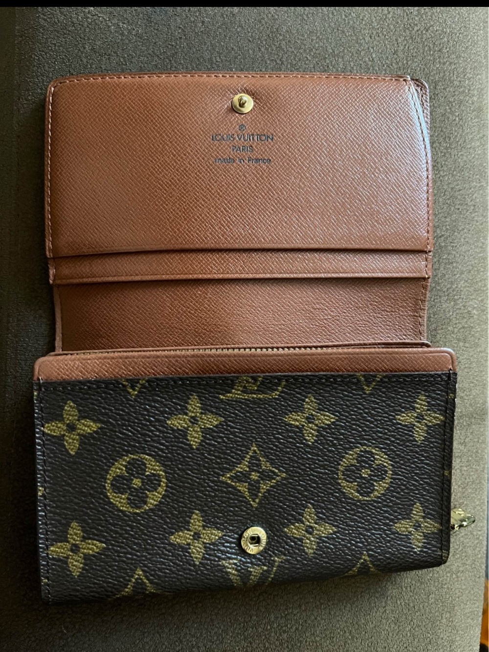 Louis Vuitton Monogram Canvas Brown Interior Continental Wallet